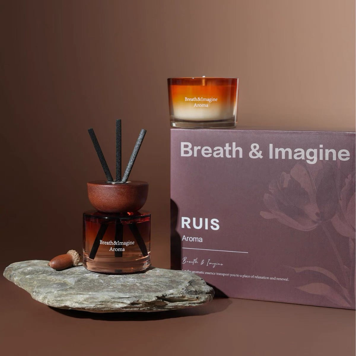 2 in 1 Wooden Candle Gift Box